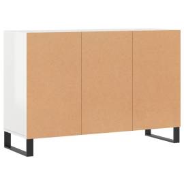 Servantă, alb extralucios, 103,5x35x70 cm, lemn compozit, 6 image