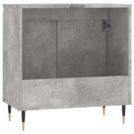 Dulap de baie, gri beton, 58x33x60 cm, lemn prelucrat, 7 image