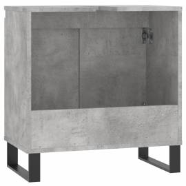 Dulap de baie, gri beton, 58x33x60 cm, lemn prelucrat, 7 image