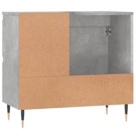 Dulap de baie, gri beton, 65x33x60 cm, lemn prelucrat, 7 image