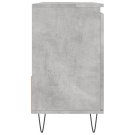 Dulap de baie, gri beton, 65x33x60 cm, lemn prelucrat, 6 image