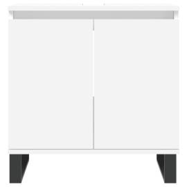Dulap de chiuvetă, alb, 58x33x60 cm, lemn prelucrat, 4 image