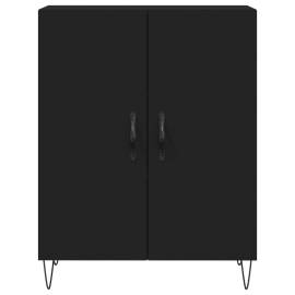 Servantă, negru, 69,5x34x90 cm, lemn compozit, 5 image
