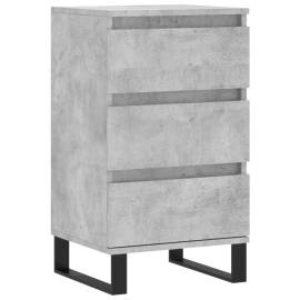 Servantă, gri beton, 40x35x70 cm, lemn prelucrat, 2 image