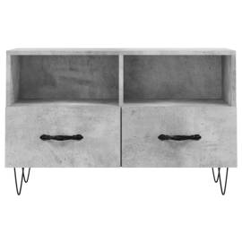 Comodă tv, gri beton, 80x36x50 cm, lemn compozit, 5 image