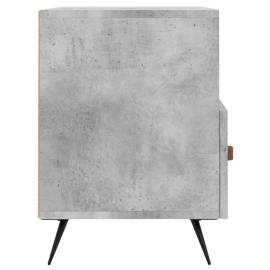Comodă tv, gri beton, 80x36x50 cm, lemn compozit, 7 image