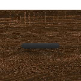Comodă tv, stejar maro, 80x36x50 cm, lemn prelucrat, 9 image