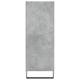 Dulap cu rafturi, gri beton, 69,5x32,5x90 cm, lemn compozit, 5 image