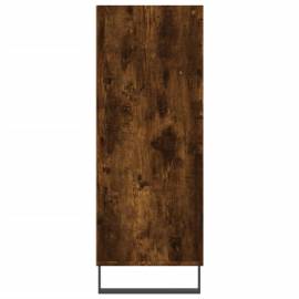 Dulap cu rafturi, stejar fumuriu, 69,5x32,5x90 cm lemn compozit, 5 image