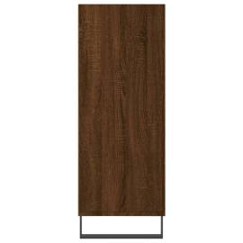 Dulap cu rafturi, stejar maro, 69,5x32,5x90 cm, lemn compozit, 5 image