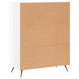 Comodă cu sertare alb extralucios, 69,5x34x90 cm, lemn compozit, 8 image