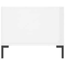 Măsuță de cafea, alb extralucios, 90x50x40 cm, lemn compozit, 7 image