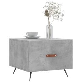 Măsuță de cafea, gri beton, 50x50x40 cm, lemn compozit, 3 image