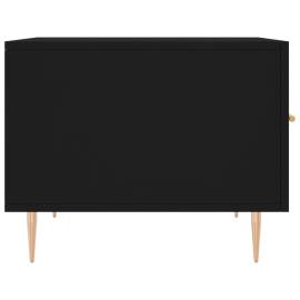 Măsuță de cafea, negru, 50x50x40 cm, lemn compozit, 7 image