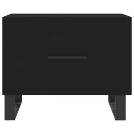 Măsuță de cafea, negru, 50x50x40 cm, lemn compozit, 5 image