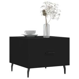 Măsuță de cafea, negru, 50x50x40 cm, lemn compozit, 3 image