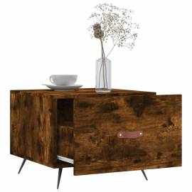 Măsuță de cafea, stejar fumuriu, 50x50x40 cm, lemn prelucrat, 4 image