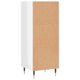 Servantă, alb extralucios, 34,5x32,5x90 cm, lemn compozit, 6 image