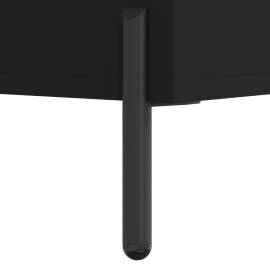 Servantă, negru, 34,5x32,5x90 cm, lemn compozit, 7 image