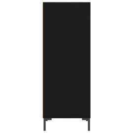 Servantă, negru, 34,5x32,5x90 cm, lemn compozit, 5 image