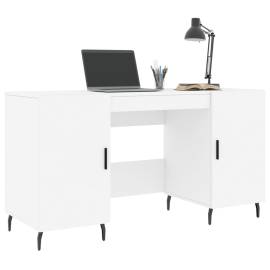 Birou, alb, 140x50x75 cm, lemn compozit, 3 image