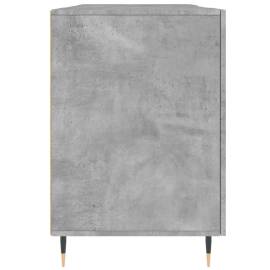Birou, gri beton, 140x50x75 cm, lemn compozit, 7 image