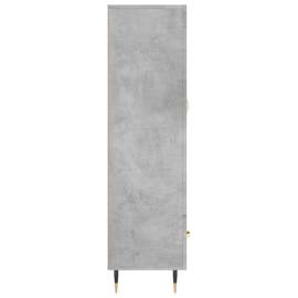 Dulap înalt, gri beton, 69,5x31x115 cm, lemn compozit, 7 image