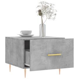 Măsuță de cafea, gri beton, 50x50x40 cm, lemn compozit, 4 image