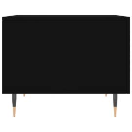 Măsuță de cafea, negru, 50x50x40 cm, lemn compozit, 7 image