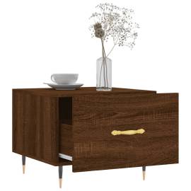 Măsuță de cafea, stejar maro, 50x50x40 cm, lemn prelucrat, 4 image