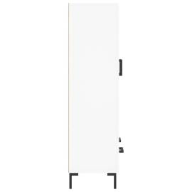 Dulap înalt, alb, 69,5x31x115 cm, lemn prelucrat, 7 image