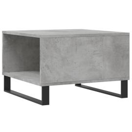Măsuță de cafea, gri beton, 55x55x36,5 cm, lemn prelucrat, 8 image