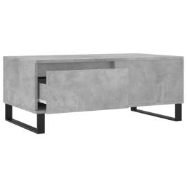 Măsuță de cafea, gri beton, 90x50x36,5 cm, lemn compozit, 6 image