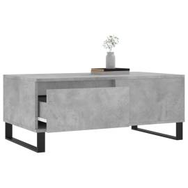 Măsuță de cafea, gri beton, 90x50x36,5 cm, lemn compozit, 3 image