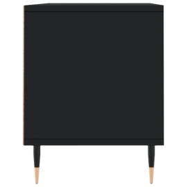Comodă tv, negru, 100x34,5x44,5 cm, lemn prelucrat, 7 image