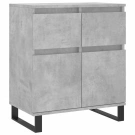 Servantă, gri beton, 60x35x70 cm, lemn prelucrat, 2 image