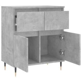 Servantă, gri beton, 60x35x70 cm, lemn prelucrat, 6 image
