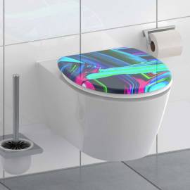 SchÜtte scaun de toaletă cu închidere silențioasă „neon paint”