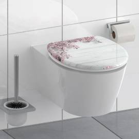 SchÜtte scaun de toaletă cu închidere silențioasă "flowers & wood"