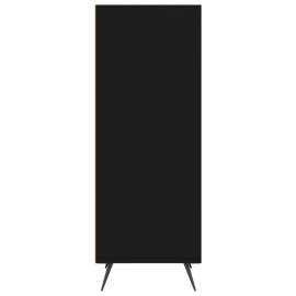 Dulap cu rafturi, negru, 34,5x32,5x90 cm, lemn compozit, 5 image