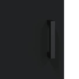 Birou, negru, 140x50x75 cm, lemn compozit, 9 image