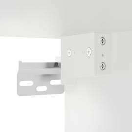 Noptiere de perete, 2 buc., alb, 35x35x20 cm, 11 image