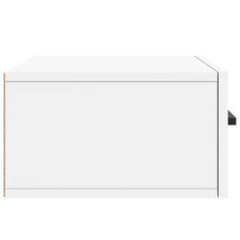 Noptiere de perete, 2 buc., alb, 35x35x20 cm, 8 image