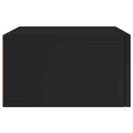 Noptiere de perete, 2 buc., negru, 35x35x20 cm, 8 image