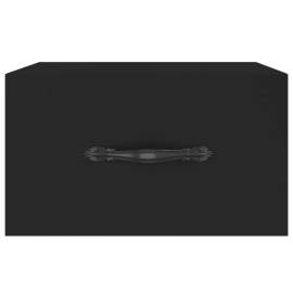 Noptiere de perete, 2 buc., negru, 35x35x20 cm, 6 image