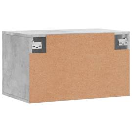 Dulap de perete, gri beton, 60x36,5x35 cm, lemn prelucrat, 8 image