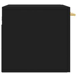 Dulap de perete, negru, 60x36,5x35 cm, lemn prelucrat, 7 image