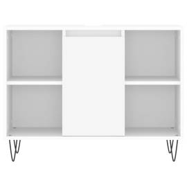 Dulap pentru baie, alb, 80x33x60 cm, lemn compozit, 5 image