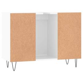 Dulap pentru baie, alb extralucios, 80x33x60 cm, lemn compozit, 7 image