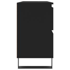 Dulap pentru baie, negru, 80x33x60 cm, lemn compozit, 6 image